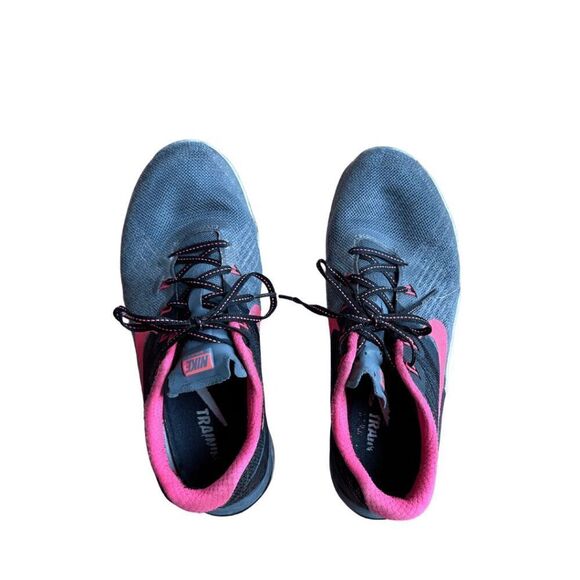 Nike Metcon 3 Womens Gray Pink Crosssfit Cross Training Athletic Sneakers Sz 9 - Picture 7 of 9